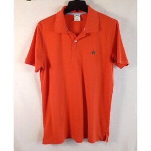 Brooks Brothers 1818 Mandarin Performance Polo Shirt Men's L Cotton